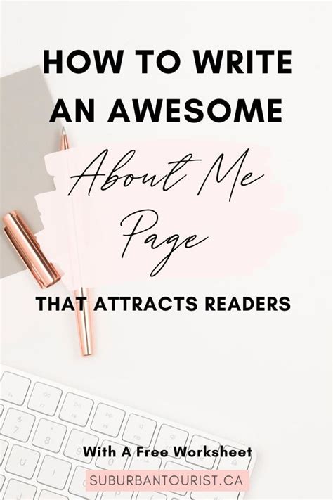 How To Write An About Me Page For A Blog Free Template Blog Writing