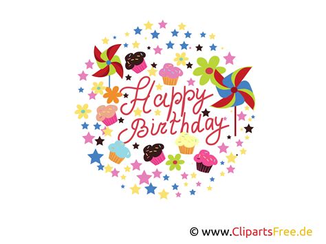 Feliz Aniversário Clipart Gráficos Cartão Eletrônico Imagem
