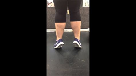 feet turning out during heel raise youtube