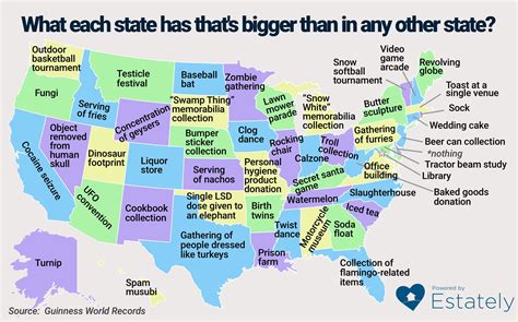 What each state has that's bigger than in any other state? - Estately Blog