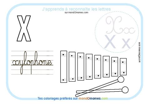 Coloriage alphabet lettre X  Math, Alphabet, Math equations