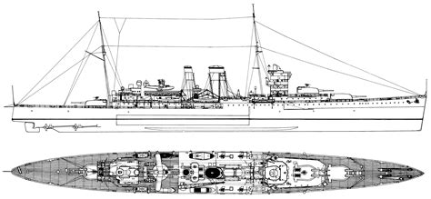 Hms York Heavy Cruiser 1941 Heavy Cruiser Model Boat Plans Boat