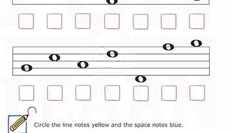 Note Reading Worksheet Second