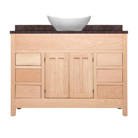 More options > amish 49 portland single bathroom vanity cabinet with inlays from $1,696. unfinished oak bathroom vanity | Oak bathroom vanity ...