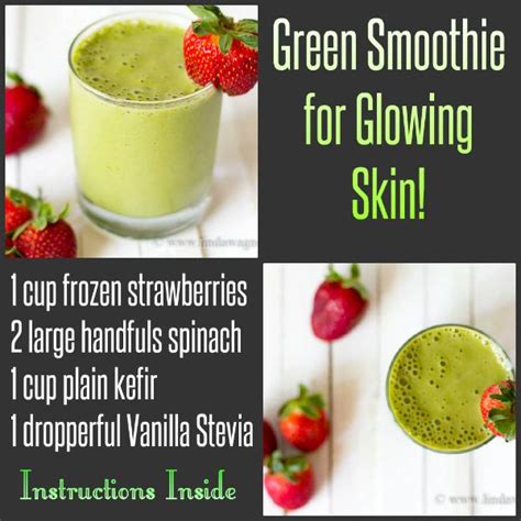 Green Smoothie For Glowing Skin Smoothie Recipes Juice For Skin