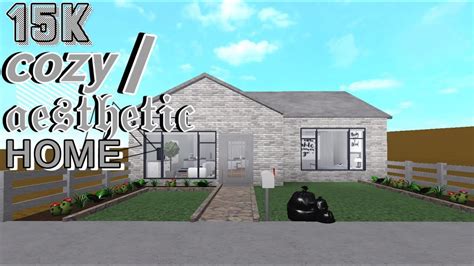 15k Cozy Aesthetic Home • One Story • Bloxburg Build Youtube