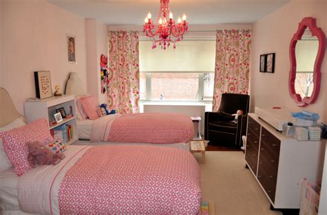 Little Girls Shared Pink Bedroom Project Nursery