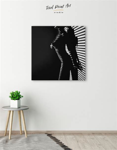 Nude Woman Bodyscape Silhouette Canvas Wall Art Texelprintart