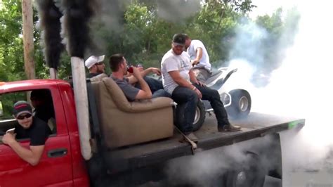 Hilarious Redneck Beer Can Dually Atv Burnout Youtube