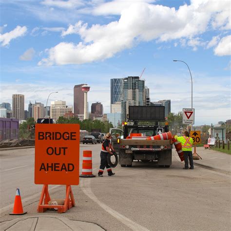 Bridge Out Ahead Macleod Trail And 25 Ave South Calgary Flickr