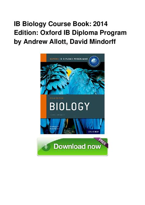 Pdf Ib Biology Course Book 2014 Edition Oxford Ib