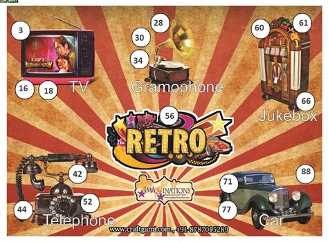 Craftgami - Retro Theme Tambola Tickets - Housie Tickets (24 Tickets) : Amazon.in: Toys & Games
