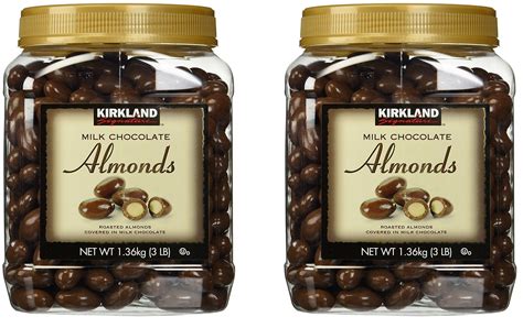 Buy Kirkland Signature Milk Chocolate Roasted Almonds 3 LBS 48 Oz Jar