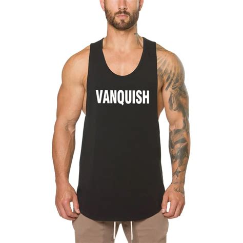 Brand Solid Clothing Gyms Tank Top Men Fitness Sleeveless Shirt Cotton