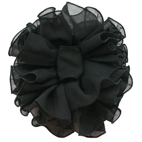 Clip Bow Chiffon Extra Large Jumbo Size Is Made With Black Color