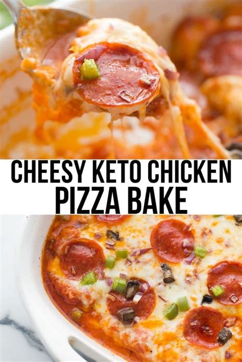 Easy Keto Pizza Chicken Bake Kasey Trenum