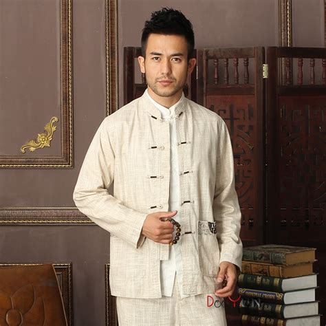 Brand New Chinese Traditional Mens Cotton Linen Embroidery Kung Fu