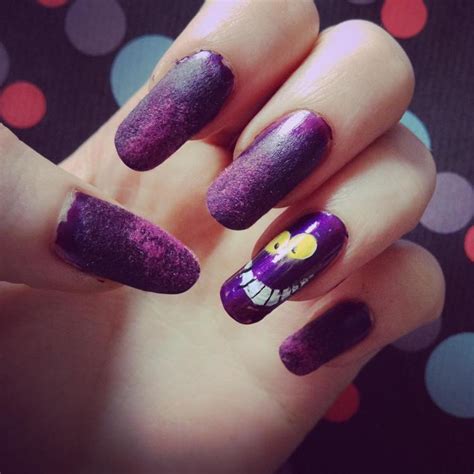 cute purple nail art ideas    cute