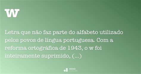 W Dicio Dicionário Online De Português