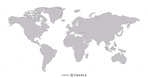 Free Vector Plain World Map Vector Download