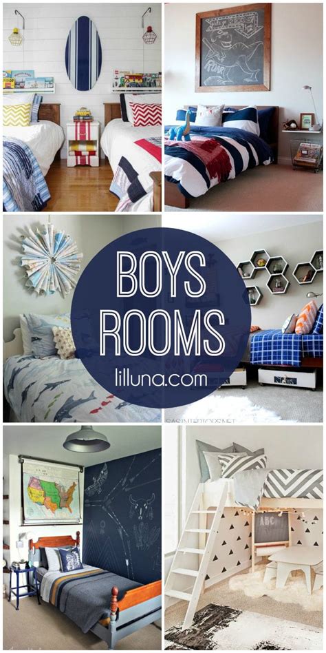 These fun design ideas will spruce up any little guy's room. Boys Room Decoarting Ideas