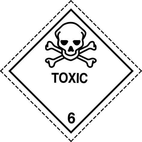 Class Placard Toxic Labels Placards Buy At Stock Xpress