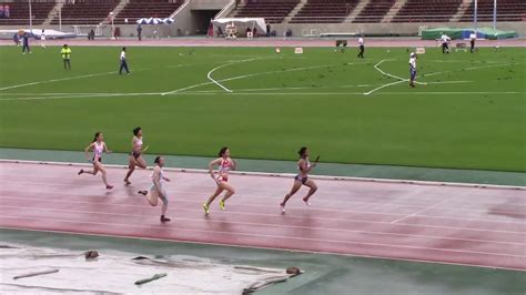 2018西日本インカレ陸上 女子4×400mr タイムレース1～3 Youtube
