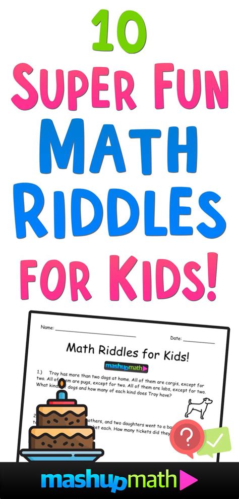 10 Super Fun Math Riddles For Kids Ages 10 With Answers — Mashup