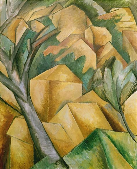 Houses Estaque 1908 By Georges Braque Oil Painting Reproduction