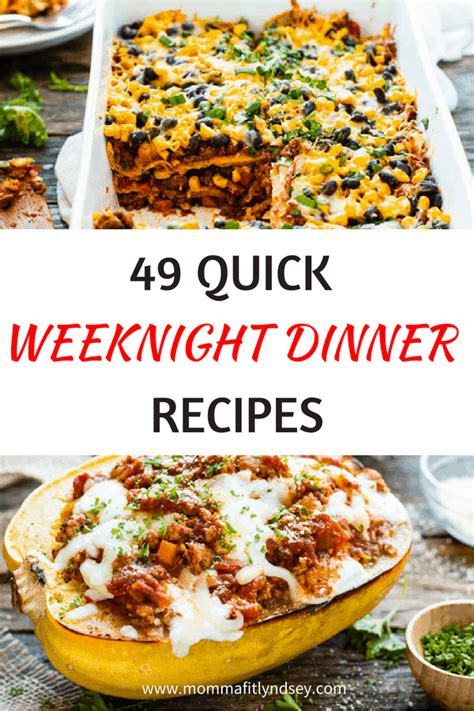 49 Easy Weeknight Dinner Ideas That Are Healthy Momma Fit Lyndsey