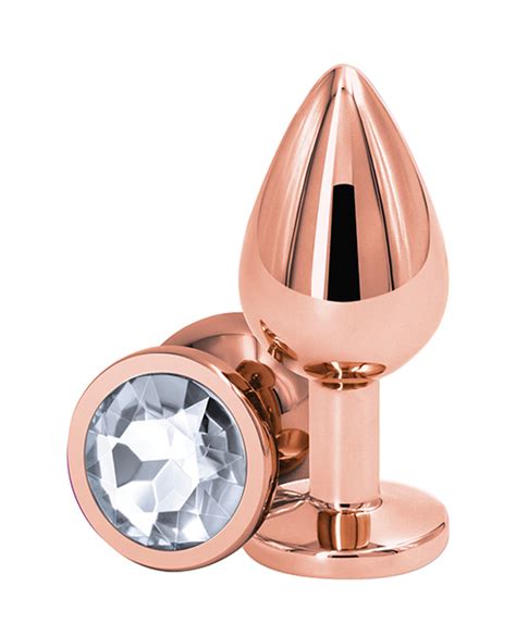 Rose Gold Jeweled Butt Plug The Bdsm Toy Shop