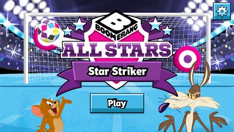 🕹️ Play Star Striker Game Free Online Boomerang All Stars Soccer Goal
