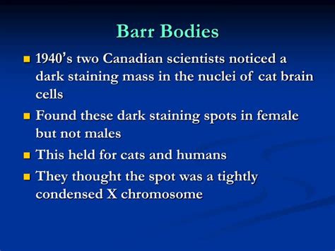 Ppt Sex Chromatin Bodies Barr Body Powerpoint Presentation Id850138
