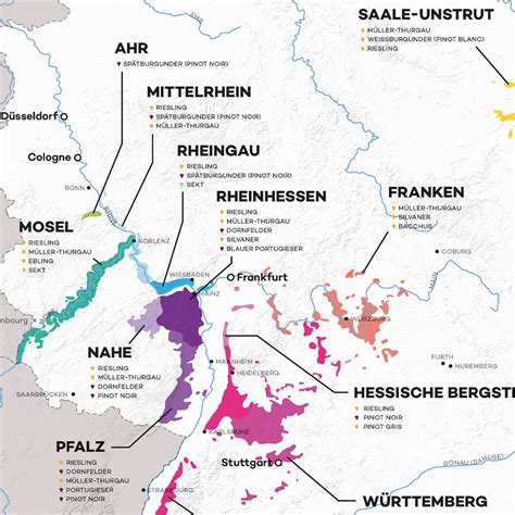 Dafür sammeln wir weltweit daten über straßen. Detailed Germany Wine Regions Map | Wine Posters - Wine Folly
