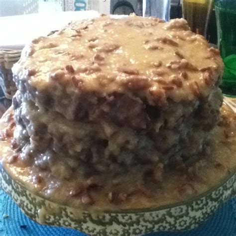 I left with an empty cake platter and was told not. I made my Grandma's homemade German chocolate cake ...