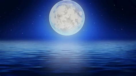 Beautiful Moon On Sea Best Stock Footage Video 100