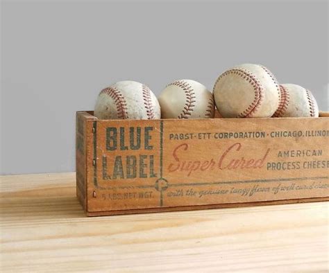 Four Vintage Baseballs Vintage Home Decor Sports Summer Etsy