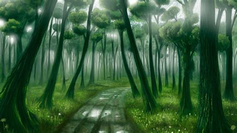 Fantasy Forest Art Wallpaper 1920 × 1080 Wallpaper