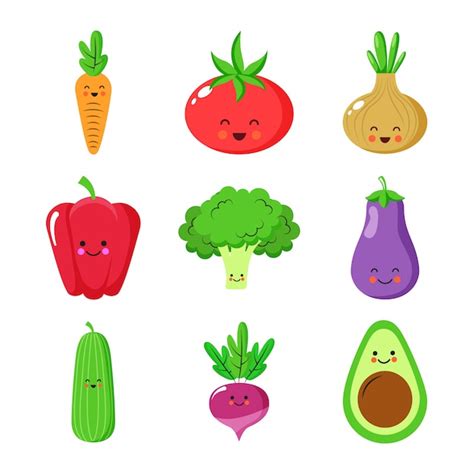 Ilustracion De Dibujos Animados De Numeros Con Verduras Vector Premium