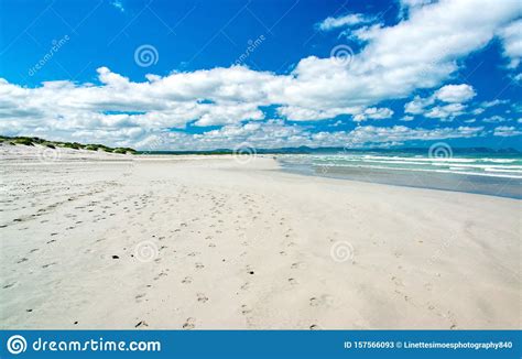 White Sandy Beach Western Cape South Africa Stock Image