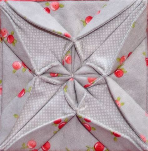 Block 24 Fabric Origami Textured Quilt Sampler Fabric Origami
