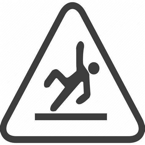 Fall Risk Sign Warning Warning Sign Icon Download On Iconfinder