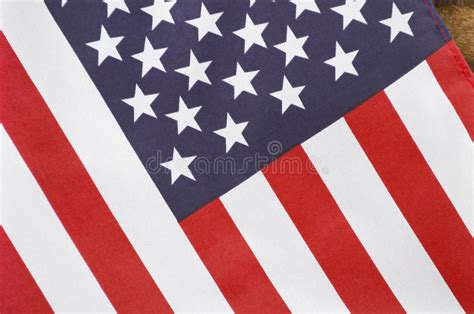 Usa Stars And Stripes Flag On Dark Wood Stock Image Image Of Holiday