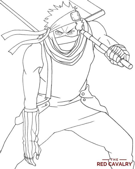 Zabuza Momochi Line Art By Theredcavalry In 2021 Line Art Anime