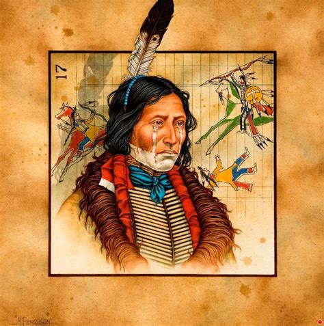 Lakota Warrior Native Art Art Artwork