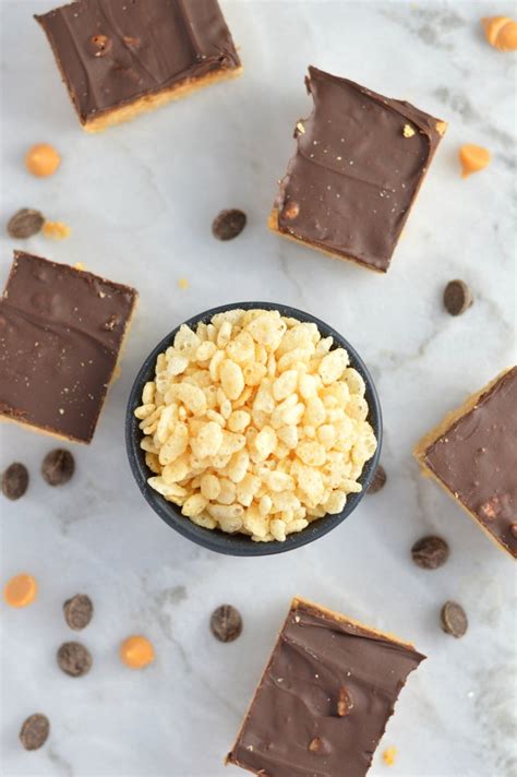 Butterscotch Peanut Butter And Chocolate Rice Krispie Squares A