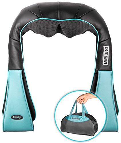 Shiatsu Back Neck And Shoulder Massager With Heat Deep Tissue 3d Kneading Pillow Massager For