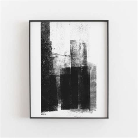 Black And White Art Poster Framedunframed Giclee Print Abstract Wall