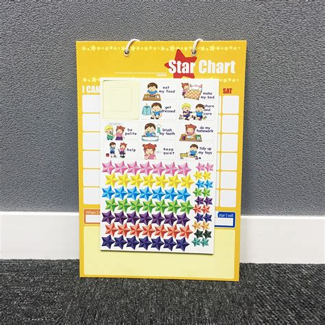 Learning Responsibility Star Chart Magnetic Chore Board Magnetic Star