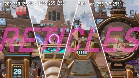Neon Reticles In Apex Legends How To Apply Custom Reticles Youtube